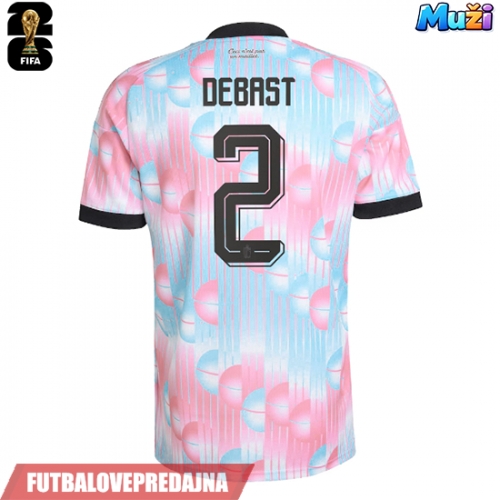 Lacne Muži Futbalové dres Belgicko Zeno Debast #2 MS 2026 Krátky Rukáv - Preč